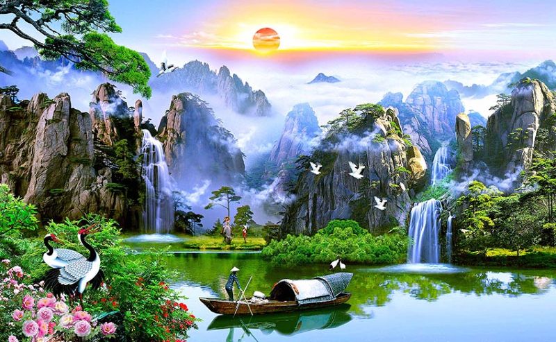 Vẽ Tranh Tường Phong Thủy Mang Đến Nhiều 'Vận May - Tài Lộc