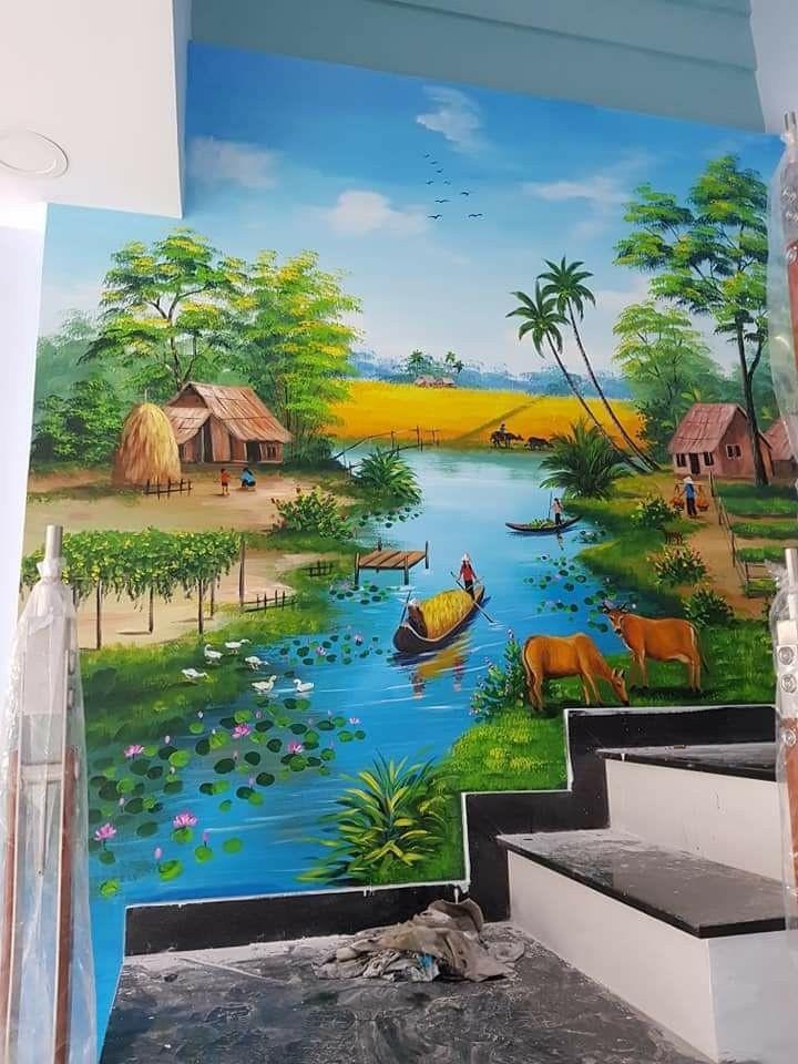 Vẽ Tranh Tường Phong Thủy Mang Đến Nhiều 'Vận May - Tài Lộc