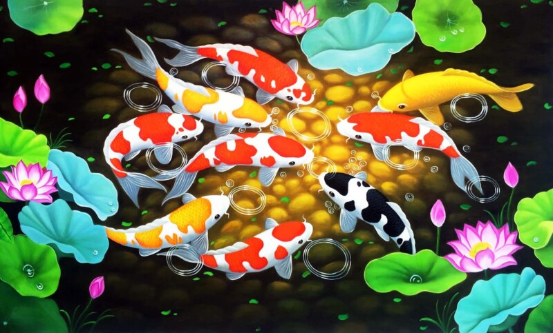 Vẽ Tranh Tường Phong Thủy Mang Đến Nhiều 'Vận May - Tài Lộc