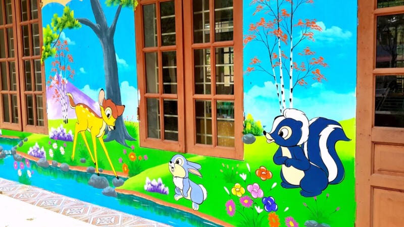 TOP 150+ Mẫu Vẽ Tranh Tường Mầm Non Thú Vị Nhất