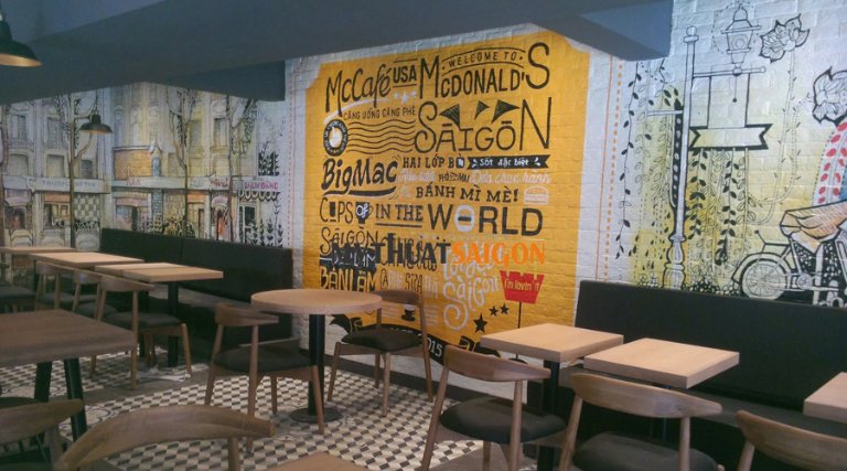 55+ Mẫu Vẽ Tranh Tường Nhà Hàng “Hút Khách” Nhất Mọi Thời Đại