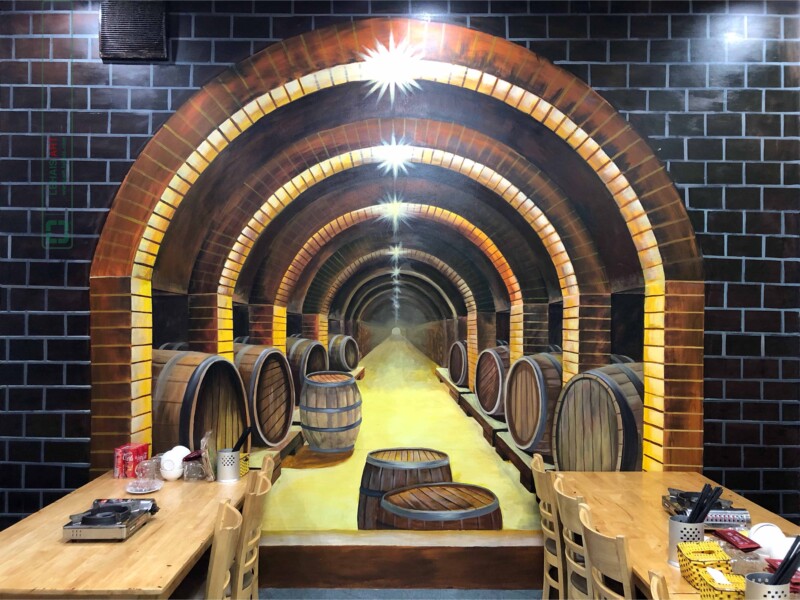 55+ Mẫu Vẽ Tranh Tường Nhà Hàng “Hút Khách” Nhất Mọi Thời Đại