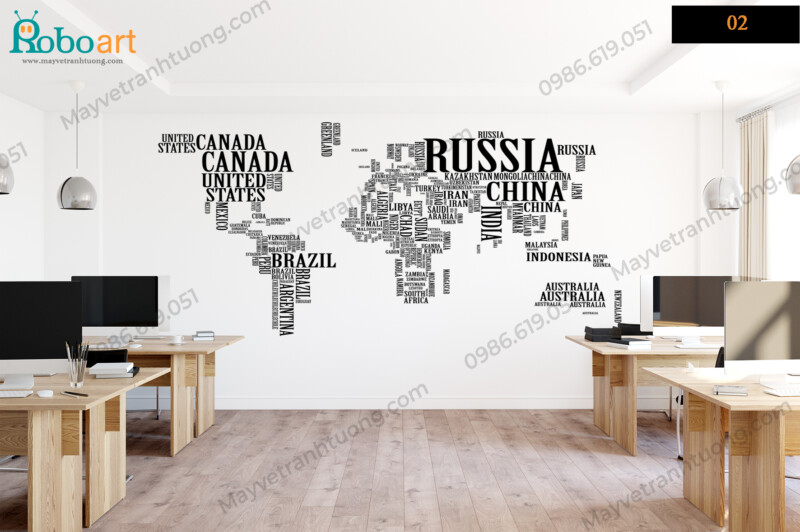 30+ Mẫu Tranh Bản Đồ Trang Trí Văn Phòng Ấn Tượng Nhất