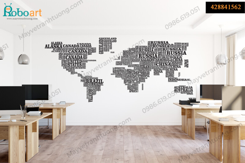 30+ Mẫu Tranh Bản Đồ Trang Trí Văn Phòng Ấn Tượng Nhất