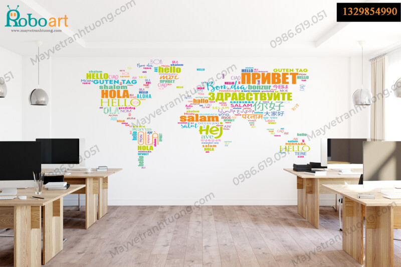 30+ Mẫu Tranh Bản Đồ Trang Trí Văn Phòng Ấn Tượng Nhất