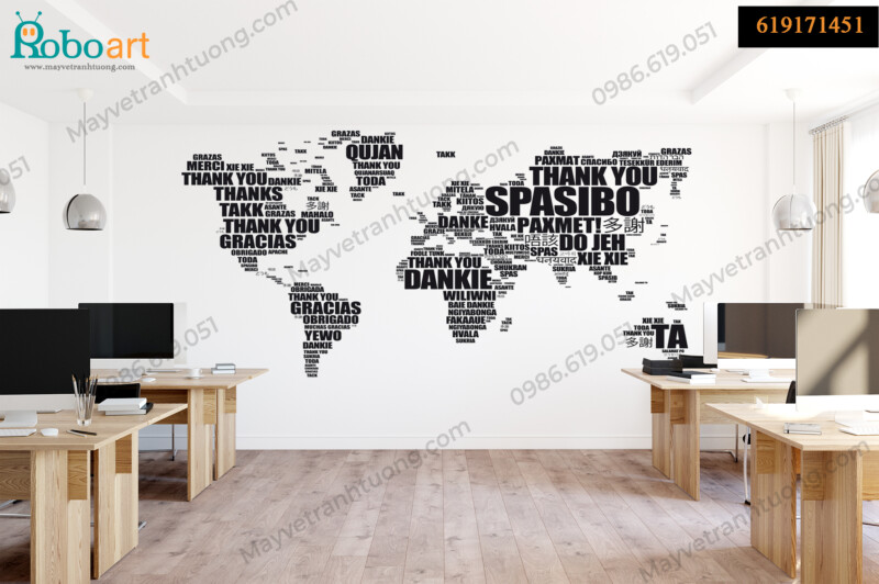 30+ Mẫu Tranh Bản Đồ Trang Trí Văn Phòng Ấn Tượng Nhất