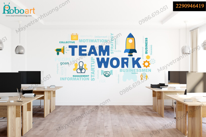 Dịch Vụ In Tranh Tường Văn Phòng Công Ty Bằng Máy Giá Rẻ