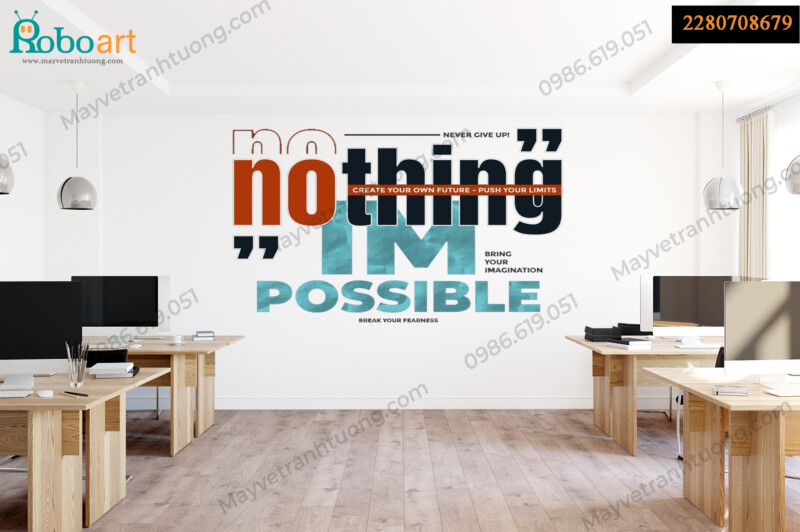 Dịch Vụ In Tranh Tường Văn Phòng Công Ty Bằng Máy Giá Rẻ