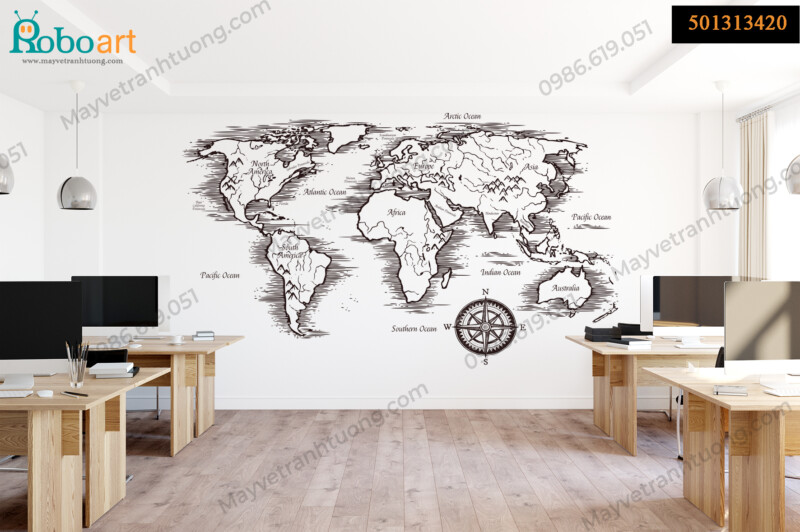 Dịch Vụ In Tranh Tường Văn Phòng Công Ty Bằng Máy Giá Rẻ