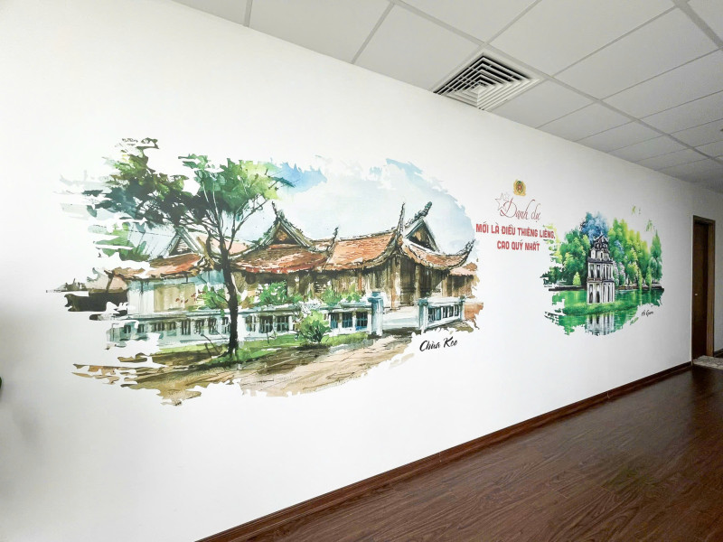 Vẽ Tranh Tường Văn Phòng - Giải Pháp Trang Trí Văn Phòng Hiện Đại