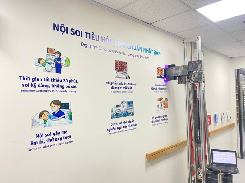 Vẽ Tranh Tường Văn Phòng Cho Phòng Khám Việt Nhật