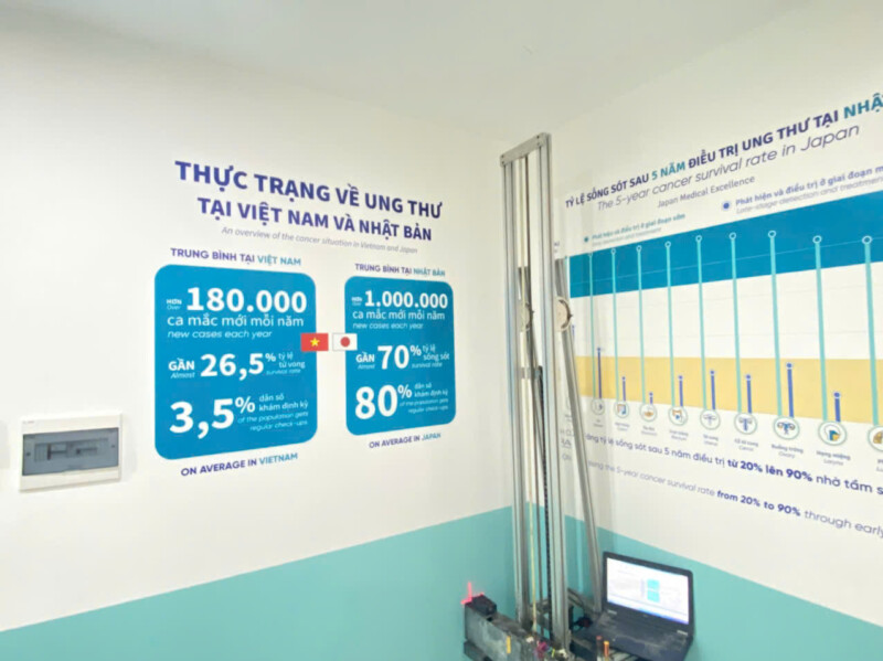 Vẽ Tranh Tường Văn Phòng Cho Phòng Khám Việt Nhật