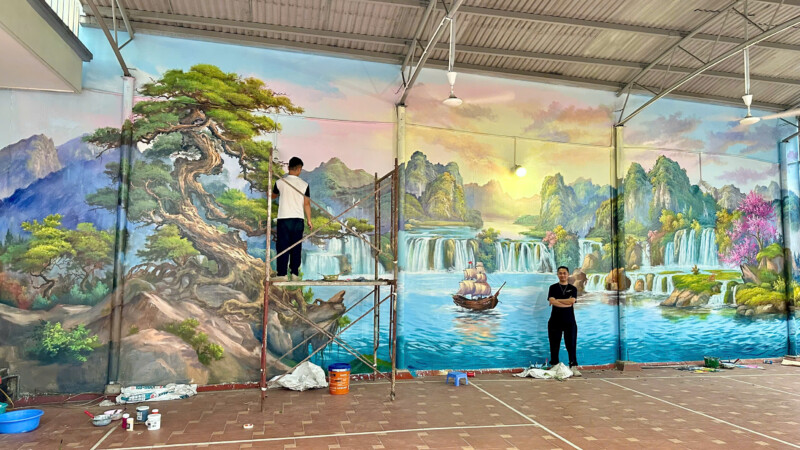 Quy trình thi công vẽ tranh tường chuyên nghiệp