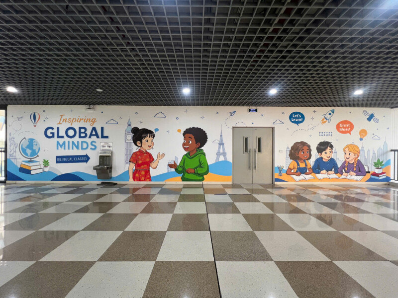 Dự Án Thi Công Vẽ Tranh Tường Cho Inspiring Global Minds
